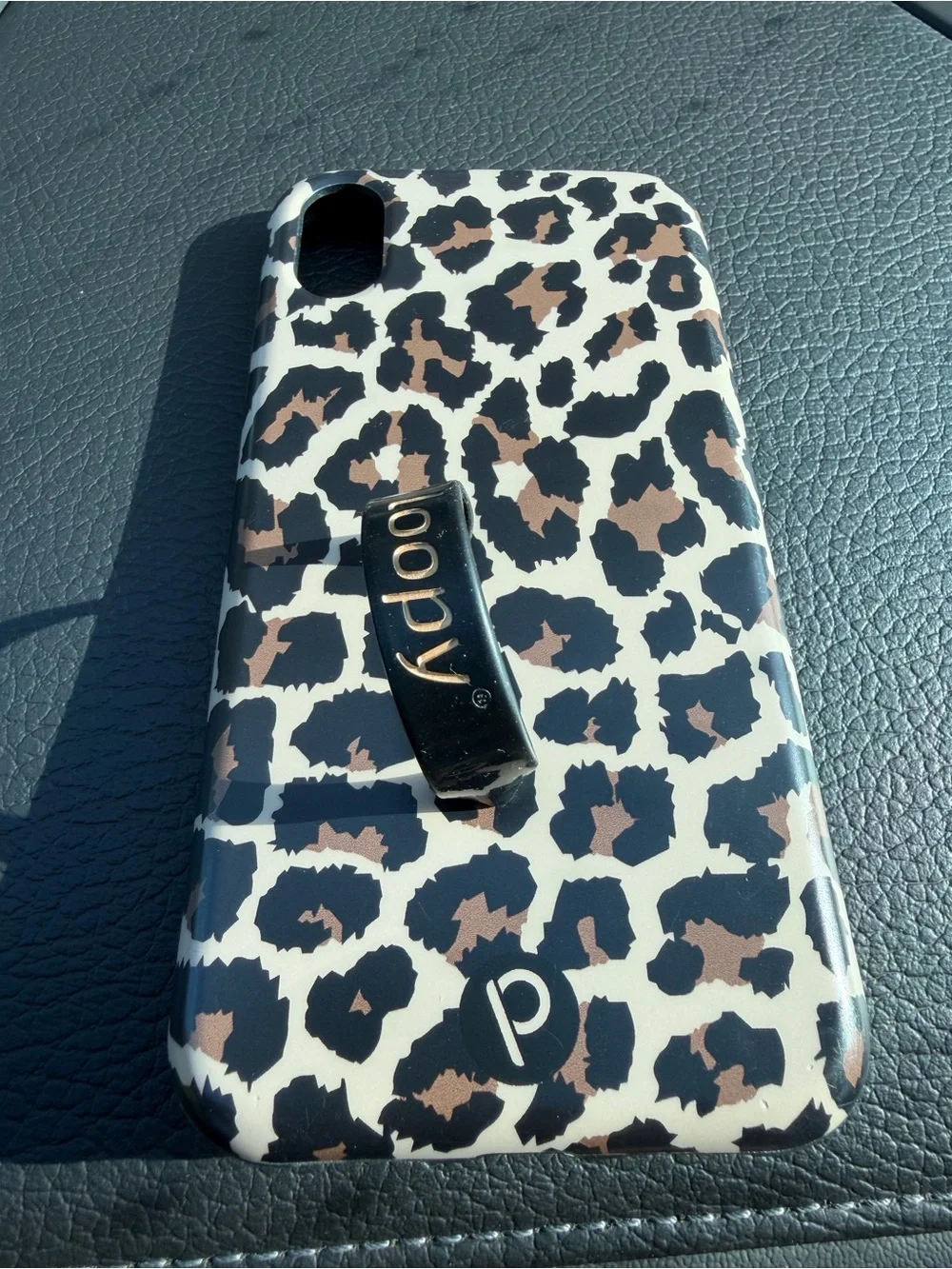 Loopy Case Leopard Print Phone Case in Black, White & Brown